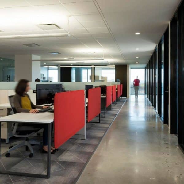 BuzziSpace BuzziFrontDesk Akoestisch bureauscherm